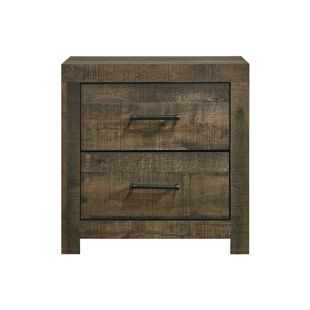 Photos - Storage Сabinet Beckett 2 Drawer Nightstand Walnut - Picket House Furnishings