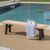 Dining Table Bench, Acacia Wood Dining Bench Water-proof & Sunproof Tabletop, 600 Pound Weight Capacity For Indoor Outdoor Park Poolside Garden Patio - 4 of 4