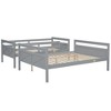NicBex Twin over Full Bunk Bed Pinewood Frame Detachable Design Bed Frame with Inclined Ladder and Guardrails, No Box Spring Required - 4 of 4