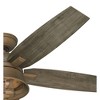 Hunter 52" Hampshire Lighted Ceiling Fan Weathered Copper Finish with Grey Pine Blades - Rustic Design for Large Rooms - 3 of 4
