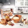 Cook's Choice 2-In-1 Better Baker Edible Food Bowl & Muffin Maker w Recipe Cookbook- Two 5" Bowls or Cupcakes- Double-Sided Stainless Steel Non-Stick - 2 of 4