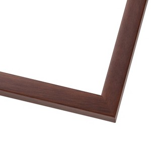 PosterPalooza | Classic Modern Brown Picture Frame - UV Acrylic, Foam Board Backing, Hanging Hardware - 1 of 4