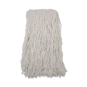 Boardwalk Cut-End Wet Mop Heads, Rayon, White, 12/Carton - 1 of 1