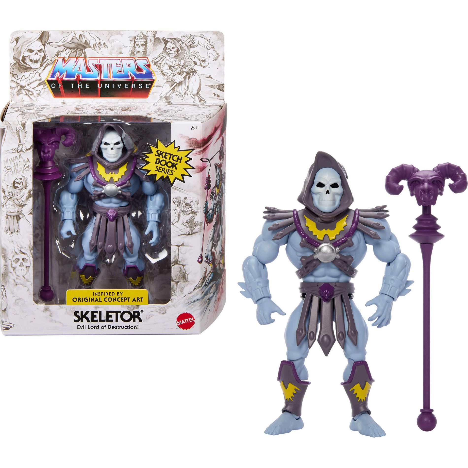 Masters of the Universe Origins Sketchbook Series Skeletor 5.5" Action Figure Toy Action Figures