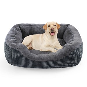 JOEJOY Cozy Small Dog & Cat Bed ¨C Calming Plush Orthopedic Pet Bed, Soft Warming Puppy Bed with Anti-Slip Bottom, Washable & Durable - 1 of 4