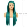 Unique Bargains Women's Long Straight Lace Front Wigs with Adjustable Wig Cap 24" 1 Pc - 2 of 4