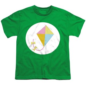 Care Bears: Unlock The Magic Do Your Best Bear Belly Kids T Shirt For Youth  Kelly Green  X Small - 1 of 4