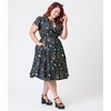 Unique Vintage Women's Plus Dahlia Swing Dress - 4 of 4