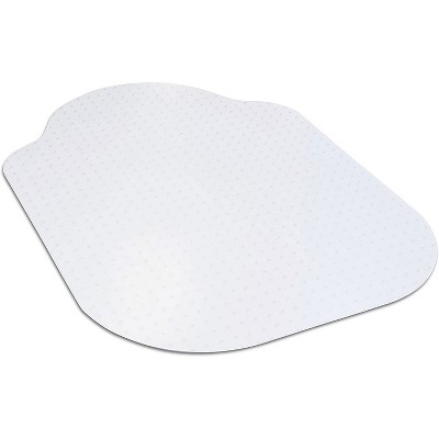 2'x3'4" Rectangle With Lip PVC (Polyvinyl Chloride) Office Chair Mat Clear - Dimex LLC