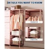 Wardrobe Closet Clothes Rack with 16 Fabric Drawers - Portable Wardrobe with 2 Shelves & Hanging Rod, Heavy Duty Garment Rack, Storage Organizer - 4 of 4