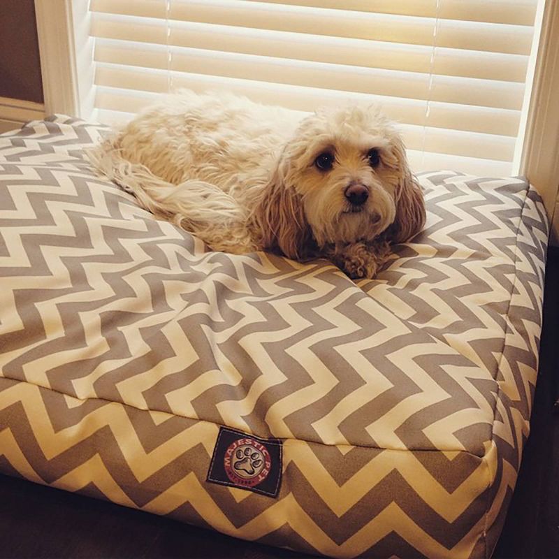 Majestic Pet Chevron Rectangle Dog Bed, 6 of 7