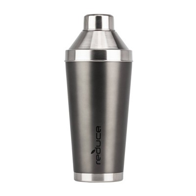 Reduce 20oz Stainless Steel Insulated Cocktail Shaker Charcoal : Target