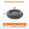 JOEJOY Round Dog Bed with Anti-Slip Bottom & Removable Cover,Rabbit Fur and Teddy Fabric with Drawstrings - 2 of 4