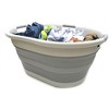 SAMMART 57L (15 Gallons) Collapsible Oval Plastic Laundry Basket/Tub with 3 Handles - image 2 of 4