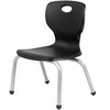 School Student Stack Chair - Luxurious and Comfortable Seat with Robust Riveted Frame - for Classrooms in Home Learning or Office - Packk of 4 Chairs - 2 of 4
