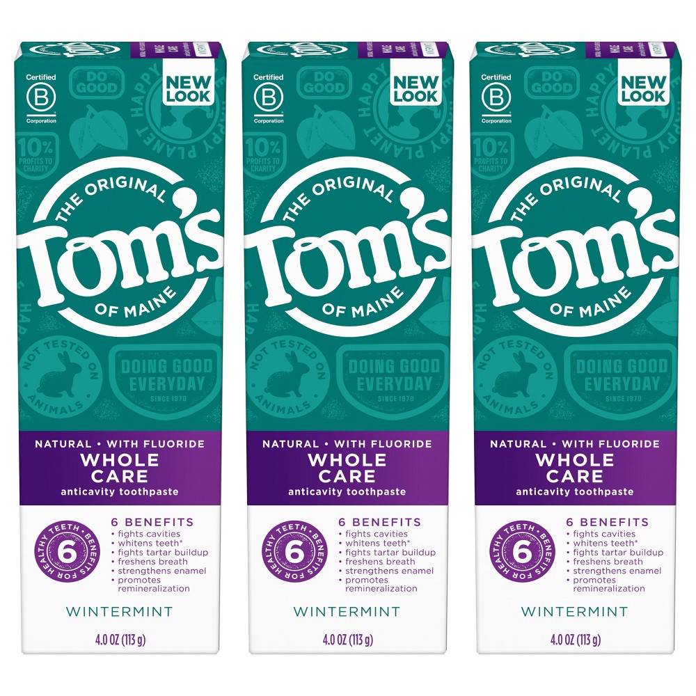 Photos - Toothpaste / Mouthwash Tom's of Maine Whole Care Toothpaste - Wintermint - 3pk/4oz