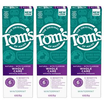 Tom's of Maine Whole Care Toothpaste - Wintermint - 3pk/4oz