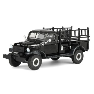 Greenlight 1/64 1946 Dodge Power Wagon Fire Truck, Black Bandit Series 30 28170-C - 1 of 4