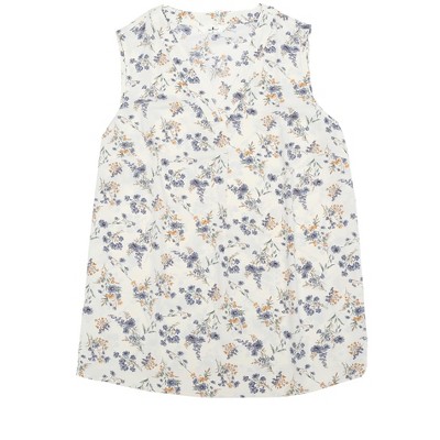 Agnes Orinda Women's Plus Size Spring Outfits Casual Floral Sleeveless Tank Tops