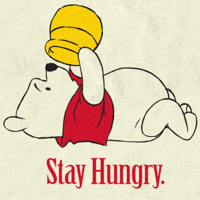 Men's Winnie the Pooh Stay Hungry T-Shirt, 2 of 5