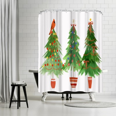 Bright And Cheerful by PI Creative Holiday Collection Shower Curtain - Americanflat