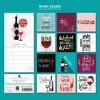 The Gifted Stationery 2026 Square Wall Calendar, Wine Signs, 16-Month Funny Theme with 180 Reminder Stickers (12x12 In) - 4 of 4