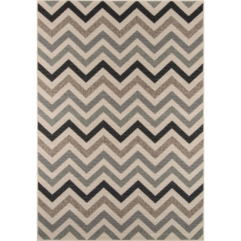 Indoor/Outdoor Chev Area Rug - Sage (7'x10')