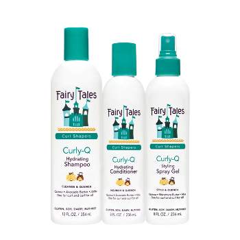Fairy Tales Curl-Q Hydrating Shampoo + Conditioner + Styling Spray Gel - 28 fl oz