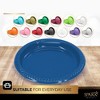 Disposable Plastic Plates, 10.4 Inches Plastic Dinner Plates, Strong and Sturdy Plates for Party, Holiday, Picnic, or Travel Party Plates, Pack of 50 - 4 of 4