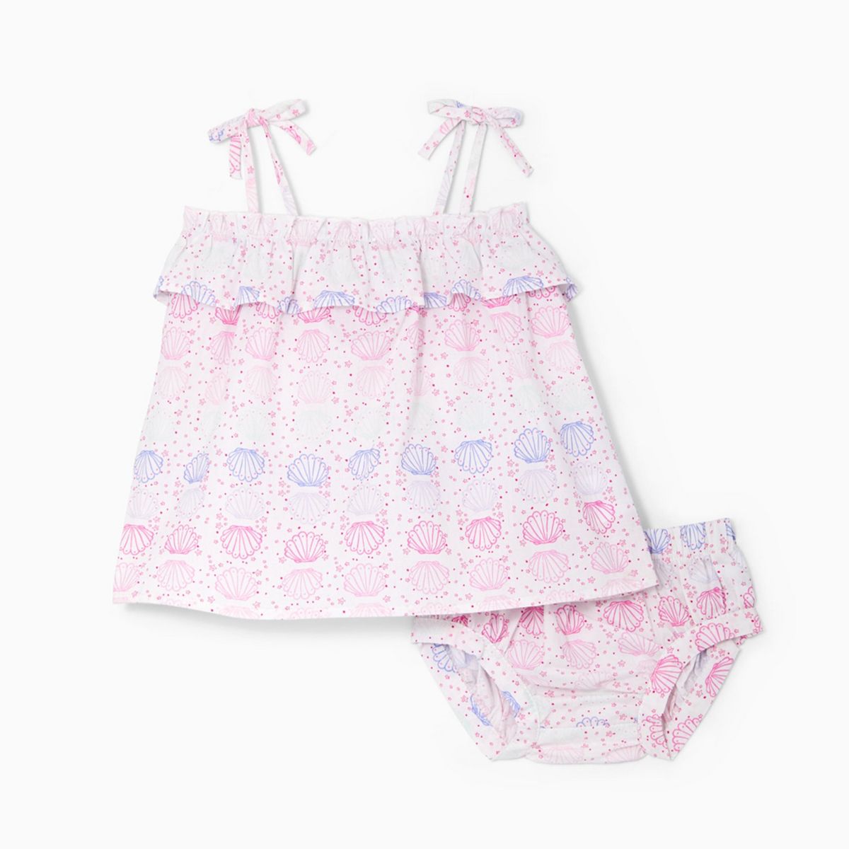 Rockets of Awesome Ruffle Shell Strap Top For Baby Girl