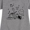 - Peanuts - Snoopy Dancing Graphic Short Sleeve Fleece Dress - 2 of 4