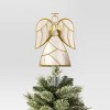 13.25" Pre-lit Angel Christmas Tree Topper Gold/White - Wondershop™ - 3 of 4