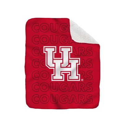 NCAA Houston Cougars Collegiate Echo Wordmark Plush Throw Blanket