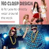 12-Pack Fake Gold Hip Hop Chains - 32" Halloween Rapper Costume Necklaces for Men & Women - 4 of 4