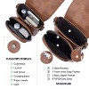 Small Crossbody Bags for Women Trendy,Leather Triple Compartment Cell Phone Crossbody Wallet - 4 of 4