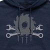 Men's - Instant Message - Tool Skull And Crossbones Graphic Fleece Pullover Hoodie - 2 of 4