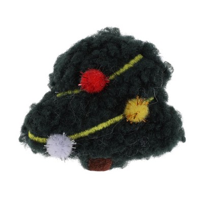 Unique Bargains Christmas Brooches Curly Santa Claus Plush Red White 1 Pc