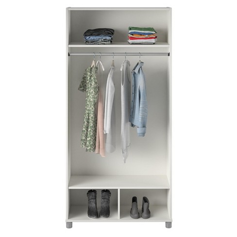 Basin Tall Asymmetrical Storage Cabinet with Adjustable Shelving