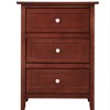 Sapphtopaz Modern Nightstand with 3 Drawers Space-Saving Night Stand with Sturdy Frame Rectangle Simple Bedside Table for Bedroom,Living Room - 2 of 4