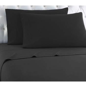 Micro Flannel Shavel Durable & High Quality Luxurious Sheet Set Including Flat Sheet, Fitted Sheet & Pillowcase, Twin XL - Charcoal