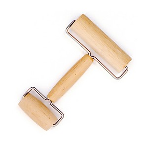 Norpro Wood Pastry/Pizza Roller, 4-Inch Hardwood Dough Roller - 1 of 4