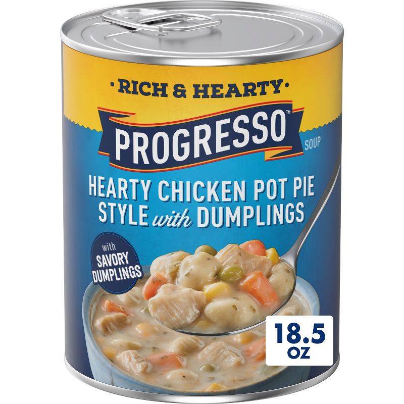 Progresso Rich &#38; Hearty Chicken Pot Pie Style with Dumplings Soup - 18.5oz, 1 of 12