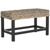 Omari Wicker Bench - Grey - Safavieh - 3 of 4