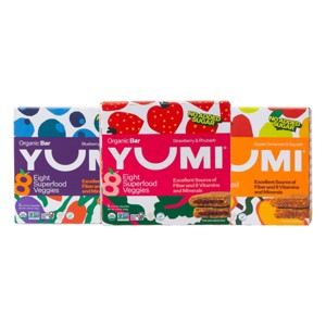 YUMI Organic Baby Snack Bars  Blueberry & Purple 3.7oz/5ct + Strawberry and Rhubarb 3.7oz/5ct + Apple and Cinnamon Squash 3.7oz/5ct - 1 of 1