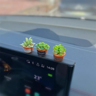 TruAIR Mini Succulent Car Dashboard Planter