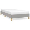 vidaXL Bed Frame Light Gray 39.4 in.x74.8 in. Twin Fabric - 2 of 4