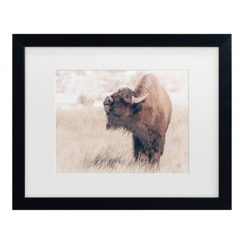 Trademark Fine Art - Nathan Larson Bison Call Matted Framed Art - image 1 of 4