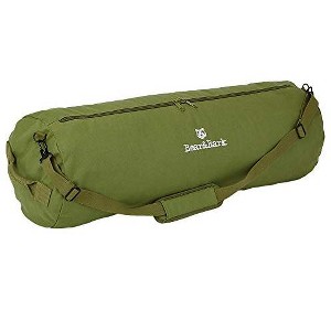 Bear & Bark Large Duffle Bag - Green 50"x20" - 257lb - Extra Large Canvas Military and Army Cargo Style Carryall Duffel for Men and Woman - 1 of 4