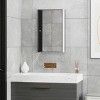 GlasFlength Decorative Wall Mirrors Medicine Cabinet Accent Mirror Wall Mounted Mirror Storage Cabinet for Bathroom Wall, Silver, 15.8"*5"*23.5" - 2 of 4
