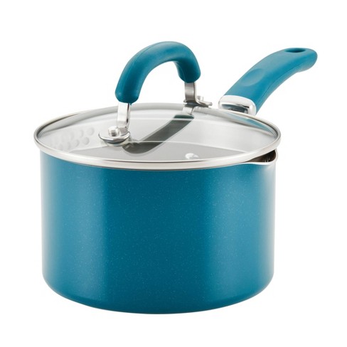 Authentic kitchen Collection 1.4-qt- 6.5 In Saucepan with lid Blue / Gray  New
